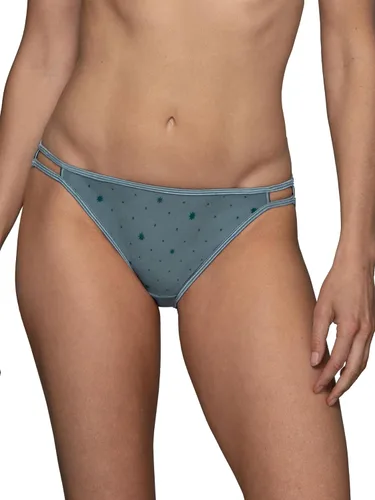 Vista 78 de Vanity Fair Bragas de bikini con tira para mujer, Illumination, con elástico sedoso y ribete de satén Paquete de 3 Negro (Midnight Black)