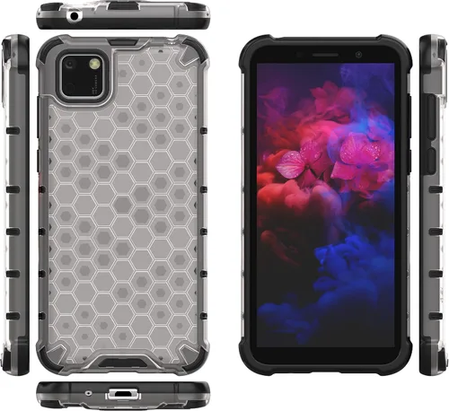 Vista 91 de Pzwoxukhov Funda compatible con Huawei Nova 3i, compatible con Huawei P Smart+ 2018 Honeycomb Anti-Drop Shock-Absorbing Case Negro