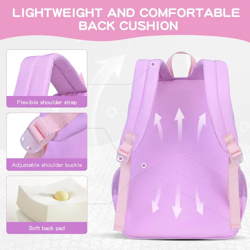Vista 4 de Mochila transparente para hombre, mochila impermeable, escuela secundaria negra, escuela secundaria y universidad, Rosado, Estándar, Casual moderno