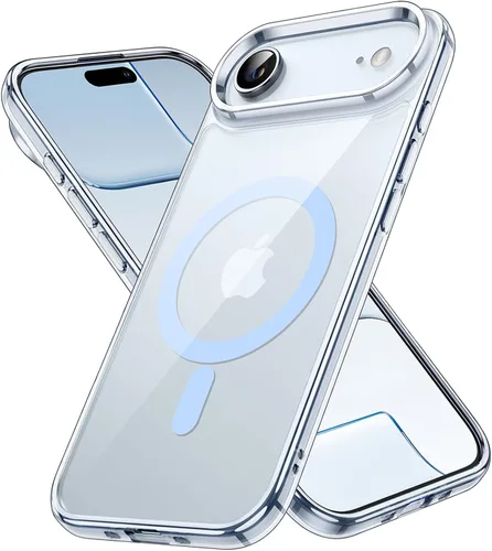 Vista 8 de JETech Funda magnética para iPhone 17 de 6.3 pulgadas, compatible con MagSafe, protector de teléfono a prueba de golpes, parte trasera transparente