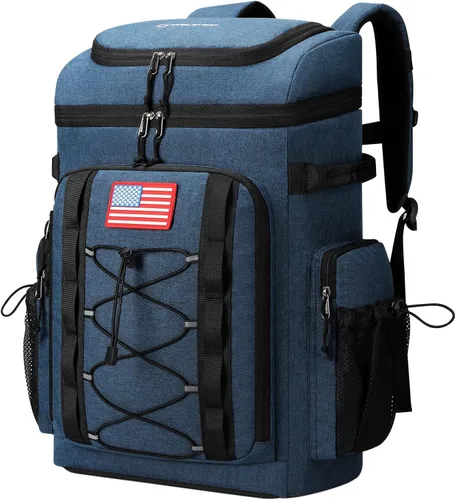 Vista 12 de Maelstrom 35/50 Can Insulated Backpack Cooler, Leakproof Soft Lunch Ice Bag Negro