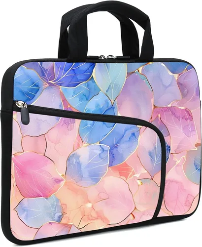 Vista 23 de Funda para portátil de 11.6" 12.2 pulgadas para Chromebook, Ultrabook, portátil, tableta de neopreno con asa para hombres y mujeres, dos bolsillos