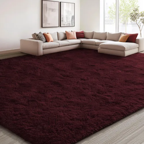 Vista 123 de EVOIONOS Alfombra Redonda Negra para Dormitorio, 4x4 Pies Alfombra de Área Circular Suave y Esponjosa para Sala de Estar, Alfombra Circular de Felpa