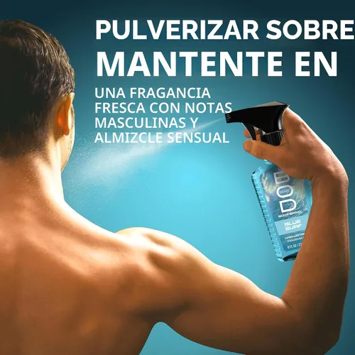 Vista 6 de Bod Hombre fragancia cuerpo Spray, Azul Surf, 8 Fluid Ounce