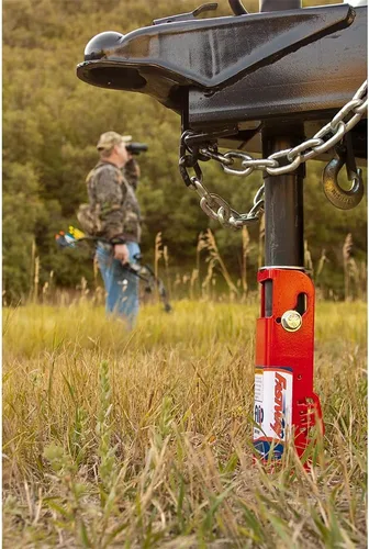 Vista 6 de Southwest Wheel 2,000 libras superior Wind RAM Zinc A-Frame Trailer Jack w/6" Flip Foot