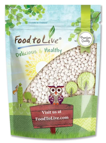 Vista 10 de Food to Live Frijoles marinos, 1 libra crudos, secos, veganos, kosher, frijoles blancos enteros pequeños a granel, buena fuente de proteínas, fibra