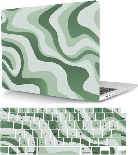 Vista 8 de Funda protectora compatible con MacBook Pro de 14 pulgadas 2021 M1 Pro/Max modelo A2442, carcasa rígida de plástico para laptop con cubierta