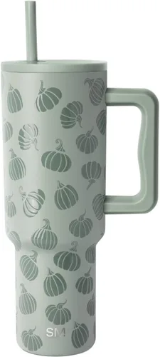 Vista 28 de Simple Modern Halloween Signature Voyager Vaso térmico de café de viaje de 16 onzas con tapa de 360° Regalos para mujeres y hombres Taza