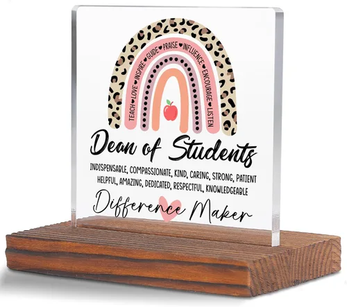 Vista 7 de Letrero decorativo de escritorio transparente para después de la escuela, regalo de agradecimiento para mujeres y hombres, regalos de agradecimiento