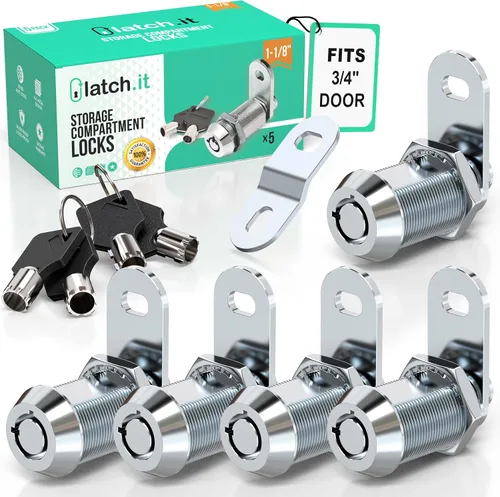 Vista 12 de LATCH.IT - Cerraduras para almacenamiento de RV (vehículos recreativos) de 1-1/8 pulgadas; paquete de 10 cerraduras para compartimentos