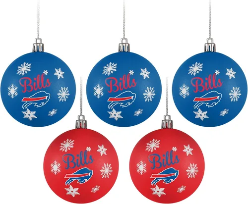 Vista 10 de FOCO Dallas Cowboys NFL 5 Pack Shatterproof Ball Ornament Set