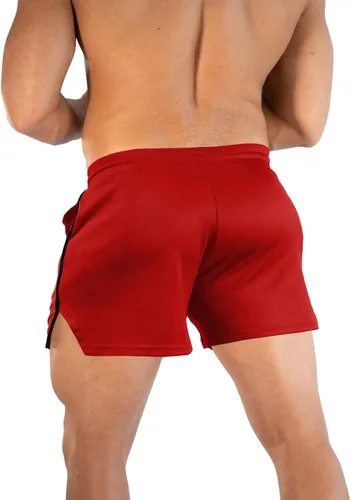 Vista 3 de TEZO Pantalones cortos de entrenamiento para hombre, 5 pulgadas, para gimnasio, atletismo, correr, entrenamiento, de secado rápido, pantalones