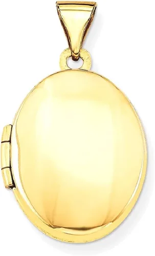 Vista 9 de Collar con medallón de fotos personalizado ovalado de oro amarillo de 14 quilates, joyería fina para mujer, regalos para ella