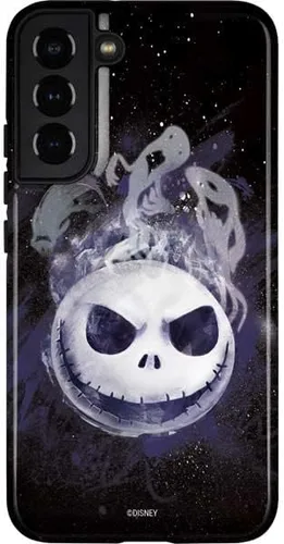 Vista 15 de Skinit Pro Phone Case Compatible with Galaxy S22 Plus - Officially Licensed Disney The Nightmare Before Christmas Jack on Spiral Hill Art Design