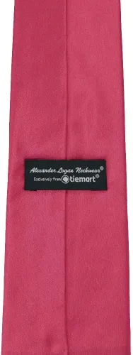 Vista 402 de tiemart Corbata de color sólido para hombre Longitud estándar