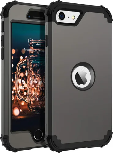 Vista 19 de BENTOBEN Funda para iPhone SE 2022 y iPhone SE 2020, resistente 3 en 1, cuerpo completo, resistente, a prueba de golpes, híbrida de policarbonato