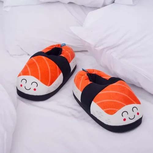 Vista 4 de Coddies Pantuflas de sushi "Shoe-shi" Pantuflas divertidas unisex, regalo de broma, lindo regalo de anime Kawaii Tallas para hombres, mujeres