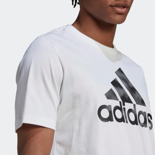 Vista 6 de adidas Essentials - Camiseta con estampado de camuflaje para hombre, Medium Grey Heather-grey Four
