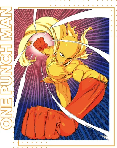 Vista 2 de ONE PUNCH MAN Anime Saitama Power Punch Mens and Womens Short Sleeve T-Shirt