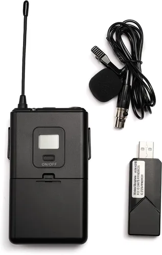 Vista 8 de FIFINE Micrófonos inalámbricos para computadora, sistema de micrófono inalámbrico USB para PC y Mac, sistema de auriculares UHF con receptor USB