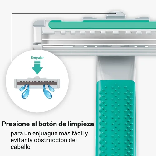 Vista 4 de Schick Exacta2 - Maquinilla de afeitar desechable sensible, 10 unidades (paquete de 1)