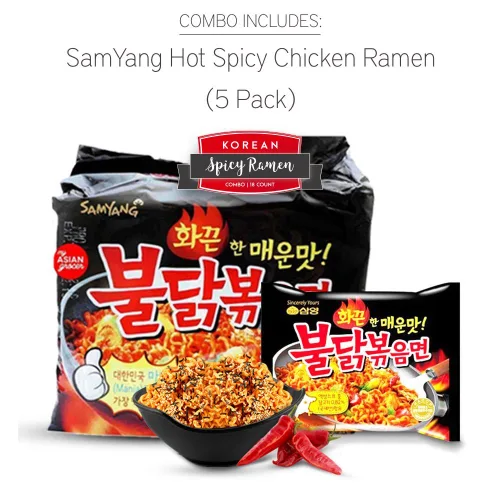 Vista 2 de Samyang - Ramen de fideos fritos de pollo caliente
