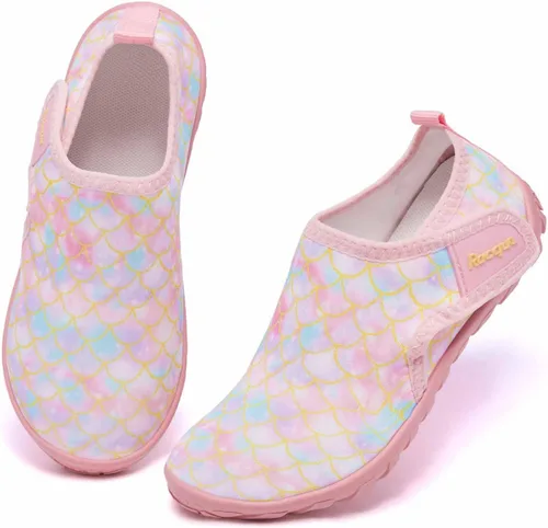 Vista 2 de Racqua Zapatos de agua para niños y niñas, de secado rápido, ligeros, deportivos, acuáticos (niños pequeñosniños grandes)