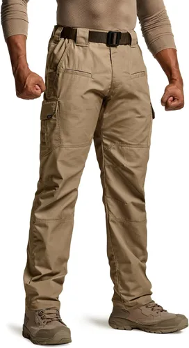 Vista 11 de CQR Pantalones tácticos para hombre, resistentes al agua, pantalones cargo Ripstop, ligeros EDC trabajo, senderismo, ropa para exteriores Mag Pocket