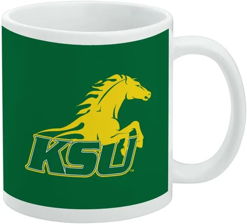 Vista 345 de Taza de cerámica con el logotipo principal de la Universidad Rider, taza de regalo novedosa para café, té y bebidas calientes, 11oz, blanca