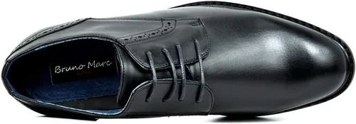 Vista 3 de Bruno Marc - Zapatos de vestir estilo Oxford con forro de cuero para hombre