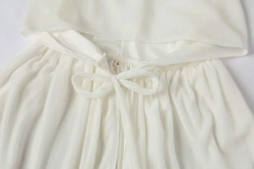 Vista 4 de Aricy Capa de terciopelo con capucha para niños, para navidad, halloween, juego de rol, disfraz, cosplay