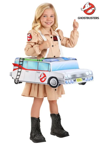 Vista 2 de Disfraz de paseo Ecto-1 de Ghostbusters para niños pequeños Multicolor