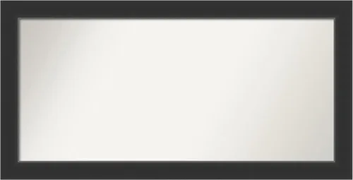 Vista 232 de Amanti Art Espejo personalizado, espejo de baño negro Astor, espejo de pared o espejo de tocador de baño sobre el fregadero (25 x 25 pulgadas)