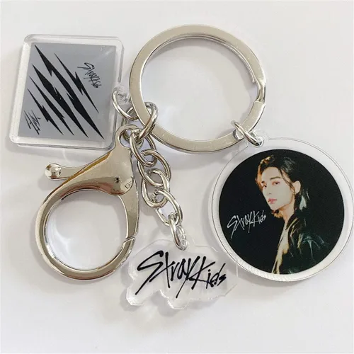 Vista 2 de n KPOP Merchandise Stray Kids SKZOO - Llavero para álbum SCAR Merch