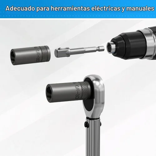 Vista 5 de Juego de 16 extractores de pernos de pozo profundo, juego de extractor de tuercas y pernos de impacto Dr de 1/4 de pulgada, juego de extracción