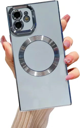 Vista 118 de Owncase Funda Magnética para iPhone 11, (Compatible con MagSafe) (Protección Completa de Lente de Cámara) (Esquinas Reforzadas) Funda Parachoques
