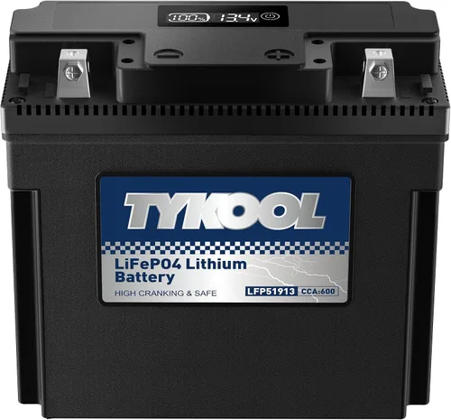 Vista 21 de TYKOOL YTZ5S - Batería de litio para motocicleta, 12,8 V, 3 Ah, 180 CCA LiFePO4, batería para deportes de motor para ATV, UTV, motos de nieve, moto