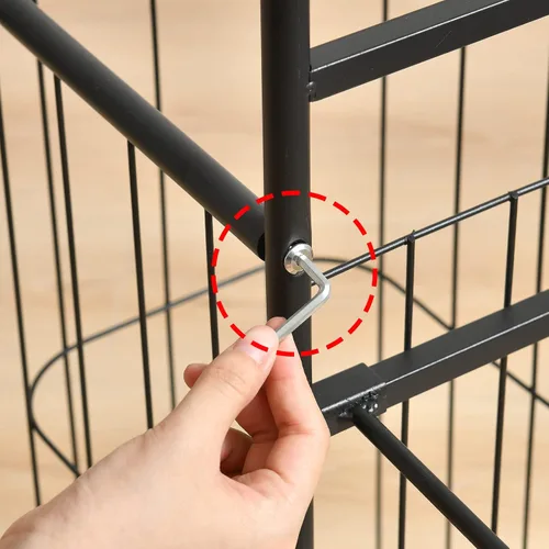 Vista 7 de Estante de almacenamiento para equipos deportivos de 7 bolas con soporte para pelotas y estante de baloncesto, organizador de equipo atlético