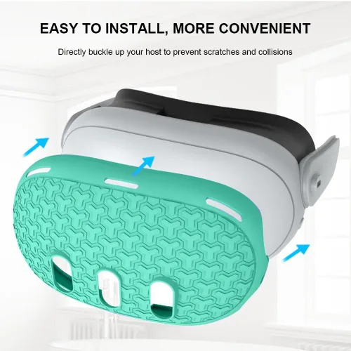 Vista 6 de 7pcs VR Accessories Set for Meta Quest 3, VR Accessories Protective Cover Includes VR Face Cover,Controller Grips,Headset Cover, Lens Protector