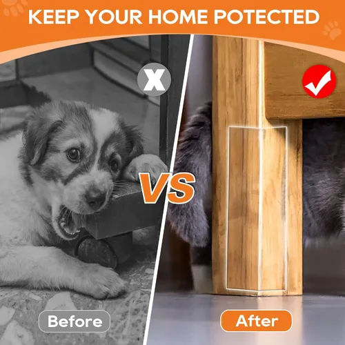 Vista 2 de Protector de puerta contra arañazos de perro, protector de alféizar de ventana, barrera de protección con escudo lateral transparente anti gato