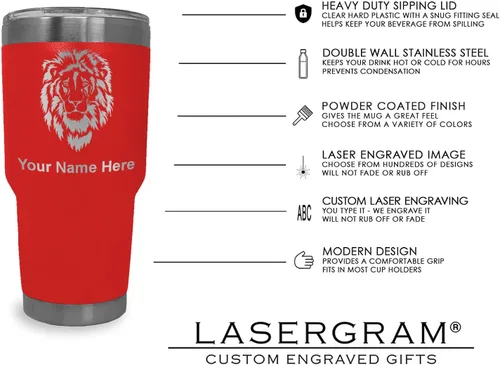 Vista 135 de LaserGram Vaso aislado al vacío de 20 onzas, notas musicales, grabado personalizado incluido (negro)