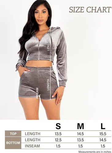 Vista 6 de EDGELULU Conjunto de 2 piezas para mujer, sudadera con capucha y pantalones cortos elásticos y suaves
