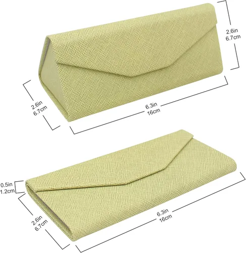 Vista 74 de Real Sic Funda para lentes de sol para hombres y mujeres, soporte magnético plegable para lentes de sol, inspirado en el color sólido