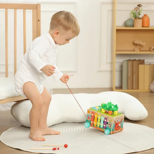 Vista 3 de JAUNTY Juguete Montessori de Madera para Niños Pequeños de 1 2 3 Años, Juguete Educativo STEM para Bebés Niños y Niñas de 18 Meses+, Aprendizaje