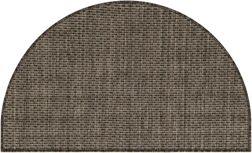 Vista 66 de Unique Loom Collection - Alfombra casual de transición sólida jaspeada para interiores y exteriores