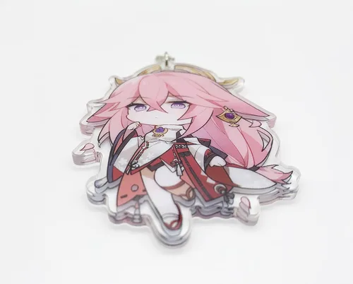 Vista 92 de YJacuing Genshin Impact - Figura de llavero de acrílico