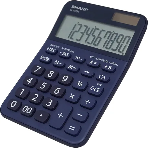 Vista 7 de Sharp EL-M335 Calculadora de escritorio extragrande de 10 dígitos con funciones de conversión de moneda, teclas de impuestos, porcentaje