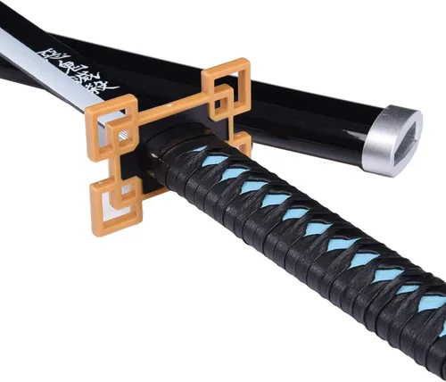 Vista 47 de ziqing Espada para cosplay de Demon Slayer hecha a mano, Katana de 31 pulgadas con múltiples estilos para elegir