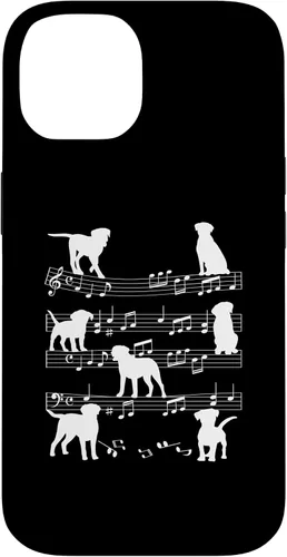Vista 4 de Musician Dog Playing On Musical Notes Music Lover Piano Case for iPhone 16