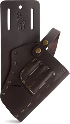 Vista 8 de OX Tools Leather Tool Holsters & Pouches – Hammer, Tape Measure, Utility & Roofer’s Knife Holders – Durable Oil-Tanned Leather for 2" Tool Belts